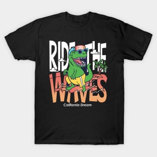 hand drawn cool dinosaur T-Shirt